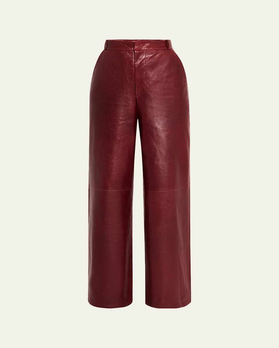 The Wide Leather Trousers
